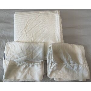 Brookstone Biosense Beige King Size Flat‎ Sheet Lyocell Tencel + Pillowcases